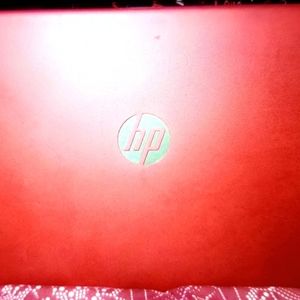 HP laptop, scarlet red
